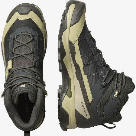 Ботинки X ULTRA 5 MID GTX (RU 45.5 UK 11.5 USm 12 СМ 29.5; peat/gray green/blue nights)
